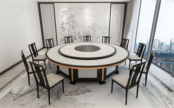 酒店餐饮包间桌椅厂家8分钟告诉你今年流行的新中式包间桌椅