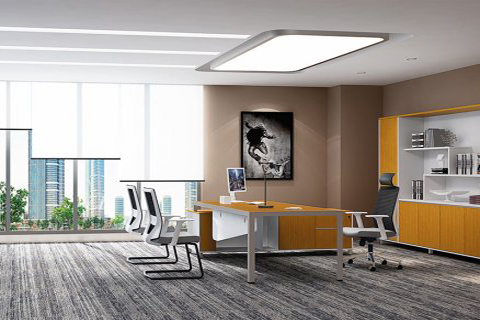 板式办公桌竹木